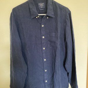 Abercrombie and Fitch Men's Shirt Linen Size XL